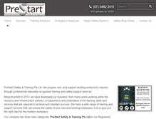 Tablet Screenshot of prestart.net.au